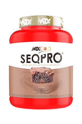 MTX nutrition SEQPRO RedGOLD (1,496 Gr) 3,3 Lbs. Chocolate Brownie – Proteína NATIVA Total de Leche Fresca de alta concentración natural de CASEINA y presencia de proteína de suero (WHEY).