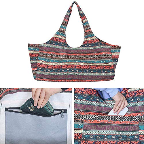 Mu Mianhua Bolsa para esterilla de yoga con bolsillo de tamaño grande y bolsillo con cremallera, se adapta a la mayoría de las alfombrillas de Mu Mianhua Bolsa para esterilla de yoga con bolsillo de tamaño grande y bolsillo con cremallera, se adapta a la mayoría de las alfombrillas de