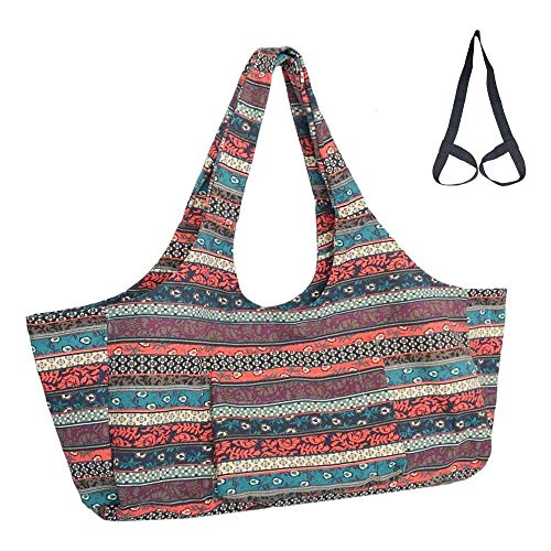 Mu Mianhua Bolsa para esterilla de yoga con bolsillo de tamaño grande y bolsillo con cremallera, se adapta a la mayoría de las alfombrillas de Mu Mianhua Bolsa para esterilla de yoga con bolsillo de tamaño grande y bolsillo con cremallera, se adapta a la mayoría de las alfombrillas de