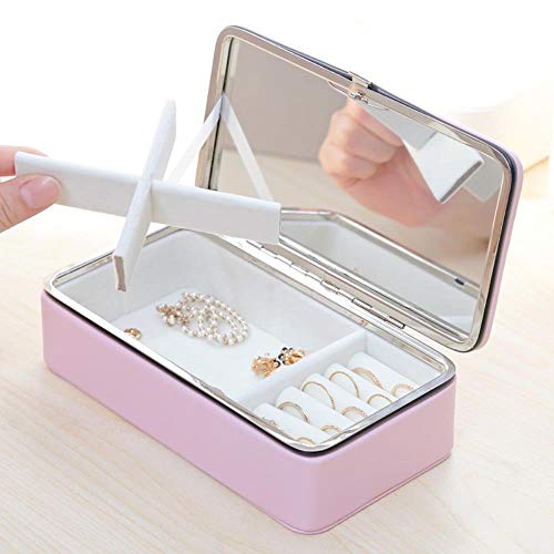 Muate Cajas De Joyas Casete De Joyería Con Joyero De Cuero Pu Organizador De Maquillaje Multicapa Estuche De Vestuario Multifunción, S