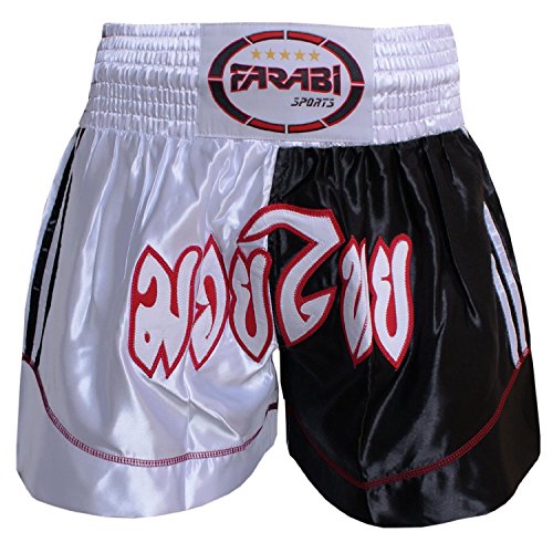 Muay Thai Boxing Kick Boxing Martial Arts Shorts Pink Black Shorts (S)