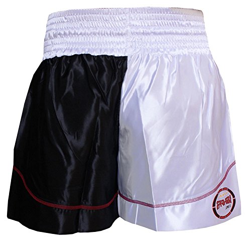Muay Thai Boxing Kick Boxing Martial Arts Shorts Pink Black Shorts (XL)