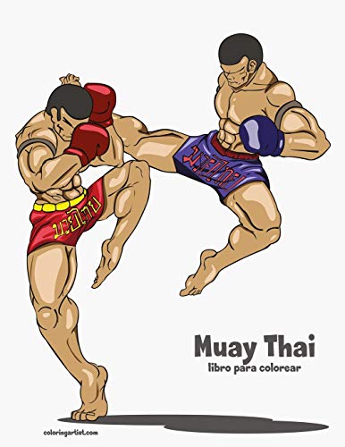Muay Thai libro para colorear: 1
