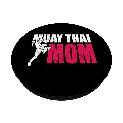 Muay Thai Mamá Regalo Kickboxing MMA Muay Thai PopSockets PopGrip: Agarre intercambiable para Teléfonos y Tabletas