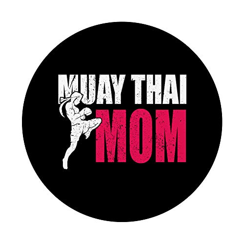 Muay Thai Mamá Regalo Kickboxing MMA Muay Thai PopSockets PopGrip: Agarre intercambiable para Teléfonos y Tabletas