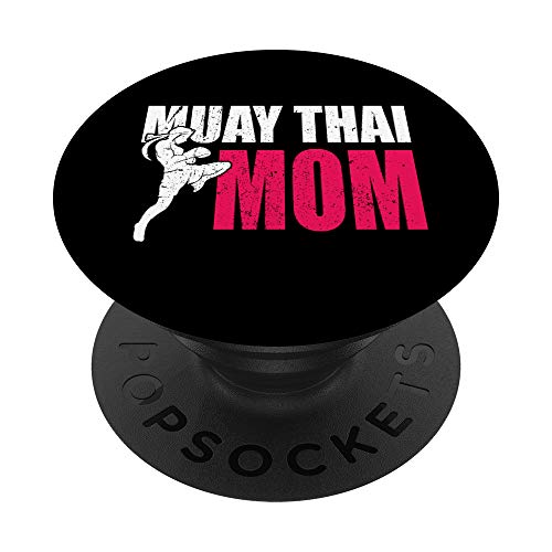 Muay Thai Mamá Regalo Kickboxing MMA Muay Thai PopSockets PopGrip: Agarre intercambiable para Teléfonos y Tabletas