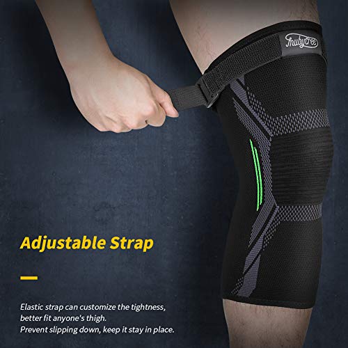 MUBYTREE Rodillera Menisco y Ligamentos Deportiva Rodillera de Compresión 2 Piezas de Tejido 3D Flexible Ajustable Transpirable Antideslizante Previene Lesiones Alivia Dolor para Hombres y Mujeres MUBYTREE Rodillera Menisco y Ligamentos Deportiva Rodillera de Compresión 2 Piezas de Tejido 3D Flexible Ajustable Transpirable Antideslizante Previene Lesiones Alivia Dolor para Hombres y Mujeres
