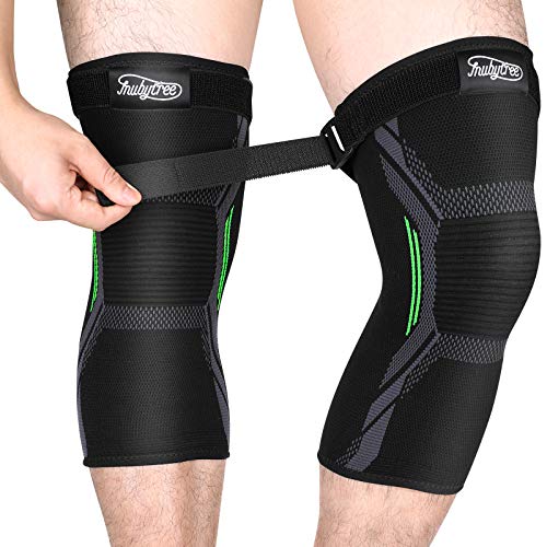 MUBYTREE Rodillera Menisco y Ligamentos Deportiva Rodillera de Compresión 2 Piezas de Tejido 3D Flexible Ajustable Transpirable Antideslizante Previene Lesiones Alivia Dolor para Hombres y Mujeres MUBYTREE Rodillera Menisco y Ligamentos Deportiva Rodillera de Compresión 2 Piezas de Tejido 3D Flexible Ajustable Transpirable Antideslizante Previene Lesiones Alivia Dolor para Hombres y Mujeres