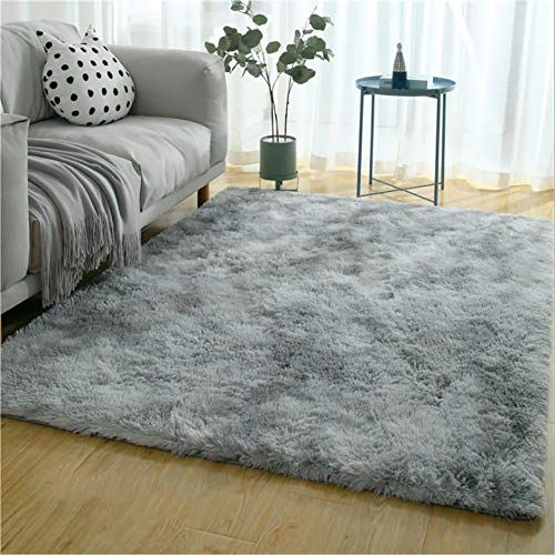 Muchas Alfombras 130x230cm, Alfombra De Salón, Lavable a máquina Acogedor, Adecuado para salón Dormitorio baño sofá Silla cojín/Gris