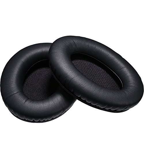 Mudder Almohadillas de Auriculares Almohadilla de Espuma Cubierta de Auriculares Reemplazo para Bose Quietcomfort 2/15/ 25, Ae2, Ae2i, Negro