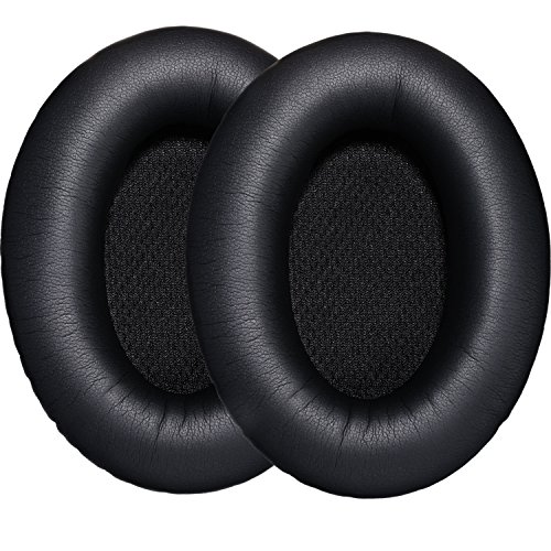 Mudder Almohadillas de Auriculares Almohadilla de Espuma Cubierta de Auriculares Reemplazo para Bose Quietcomfort 2/15/ 25, Ae2, Ae2i, Negro