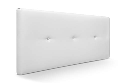 Muebles Pejecar Cabeceros de Camas 150 cm. Nora, Cabecero Tapizado Color Blanco. (160 cm de Ancho x 50 cm de Alto) Muebles Pejecar Cabeceros de Camas 150 cm. Nora, Cabecero Tapizado Color Blanco. (160 cm de Ancho x 50 cm de Alto)