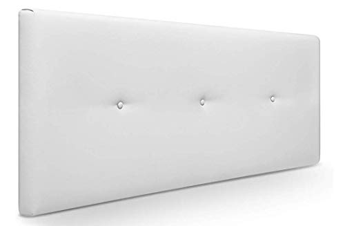 Muebles Pejecar Cabeceros de Camas 150 cm. Nora, Cabecero Tapizado Color Blanco. (160 cm de Ancho x 50 cm de Alto) Muebles Pejecar Cabeceros de Camas 150 cm. Nora, Cabecero Tapizado Color Blanco. (160 cm de Ancho x 50 cm de Alto)