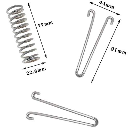 Muelle Tensor Resortes de Tensión - 4 Piezas Muelle Traccion de Accesorios de Cromo para Tiendas de Campaña Accesorios de Camping Accesorios de Montaje Seguro para Toldos de Camping. Muelle Tensor Resortes de Tensión - 4 Piezas Muelle Traccion de Accesorios de Cromo para Tiendas de Campaña Accesorios de Camping Accesorios de Montaje Seguro para Toldos de Camping.