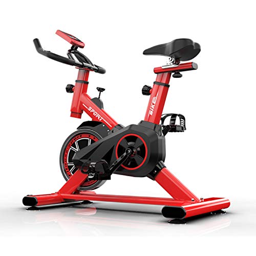 Mugar Bicicleta Estática Spinning MG-Varios Modelos, Fitness Spinning Bike Aerobic Home, silenciosa con Pantalla táctil, Diferentes resistencias (Rojo) para Personas hasta 1.65 M Altura