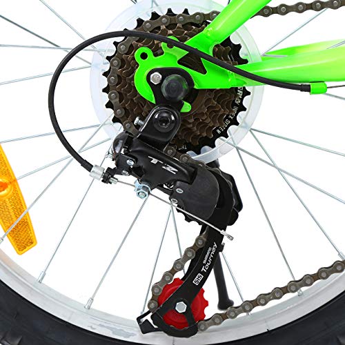 MuGuang Bicicleta de Montaña 20 Pulgadas Bicicleta Infantil 21 Speed Come with 500cc Kettle para Niños de 7 a 12 Años(Verde) MuGuang Bicicleta de Montaña 20 Pulgadas Bicicleta Infantil 21 Speed Come with 500cc Kettle para Niños de 7 a 12 Años(Verde)