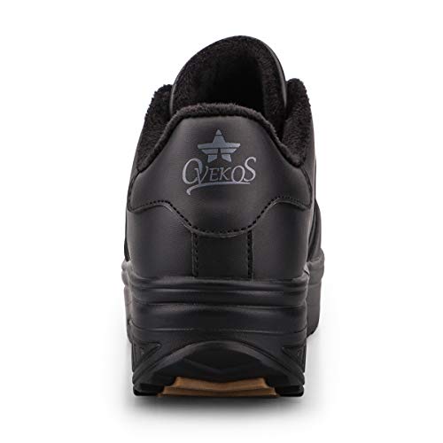Mujer Adelgazar Zapatos Calientes Fur Botines Sneakers Zapatos de Plataforma de Cuña de Fitness Zapatos de Andar Impermeable Anti Deslizante Zapatos Negro-Bajo (Piel Forrada) 35 EU Mujer Adelgazar Zapatos Calientes Fur Botines Sneakers Zapatos de Plataforma de Cuña de Fitness Zapatos de Andar Impermeable Anti Deslizante Zapatos Negro-Bajo (Piel Forrada) 35 EU