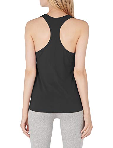 Mujer Camiseta de Tirantes Básica Deporte de Gimnasio Sueltas Formación Ejecutar Camiseta sin Mangas, S, 3X Negro