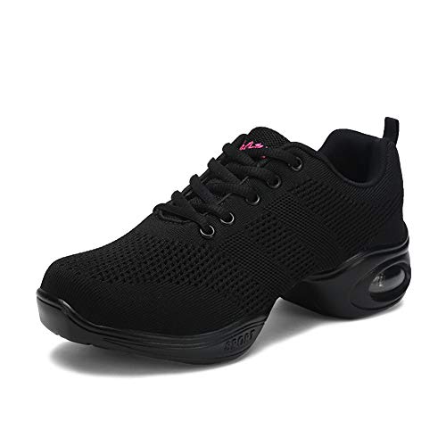 Mujer Dance Fitness Sneakers Aumento Entrenadores Transpirables Fondo Ligero Antideslizante Resistente Desgaste Zapatos Baile Moderno Mujer Dance Fitness Sneakers Aumento Entrenadores Transpirables Fondo Ligero Antideslizante Resistente Desgaste Zapatos Baile Moderno