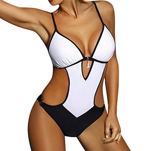 Mujer Monokini Nuevo Promociones Talla Grande Bikinis Halter Traje de Baño de Una Pieza Descuento