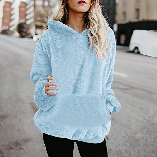 Mujer Sudadera Caliente y Esponjoso Tops Chaqueta Suéter Abrigo Jersey Mujer Otoño-Invierno Talla Grande Hoodie Sudadera con Capucha riou Mujer Sudadera Caliente y Esponjoso Tops Chaqueta Suéter Abrigo Jersey Mujer Otoño-Invierno Talla Grande Hoodie Sudadera con Capucha riou