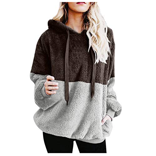 Mujer Sudadera Caliente y Esponjoso Tops Chaqueta Suéter Abrigo Jersey Mujer Otoño-Invierno Talla Grande Hoodie Sudadera con Capucha riou Mujer Sudadera Caliente y Esponjoso Tops Chaqueta Suéter Abrigo Jersey Mujer Otoño-Invierno Talla Grande Hoodie Sudadera con Capucha riou