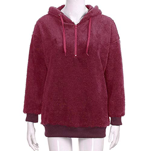 Mujer Sudadera Caliente y Esponjoso Tops Chaqueta Suéter Abrigo Jersey Mujer Otoño-Invierno Talla Grande Hoodie Sudadera con Capucha riou Mujer Sudadera Caliente y Esponjoso Tops Chaqueta Suéter Abrigo Jersey Mujer Otoño-Invierno Talla Grande Hoodie Sudadera con Capucha riou