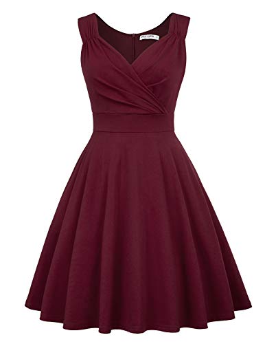 Mujer Vestidos Retro sin Mangas de Cóctel S CL010698-2 Mujer Vestidos Retro sin Mangas de Cóctel S CL010698-2