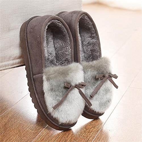 Mujer Zapatillas de Estar Invierno casa Cerradas Calienta con Comodidad Pantuflas Mujer Zapatillas de Estar Invierno casa Cerradas Calienta con Comodidad Pantuflas