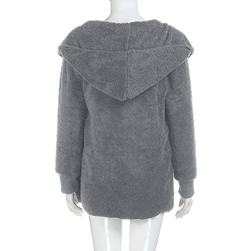 Mujeres Abrigo con Capucha de Abrigo Largo Manga Larga Chaqueta Sudaderas Parka Outwear Casual Cárdigan Capa Hoodie de Lana riou Mujeres Abrigo con Capucha de Abrigo Largo Manga Larga Chaqueta Sudaderas Parka Outwear Casual Cárdigan Capa Hoodie de Lana riou