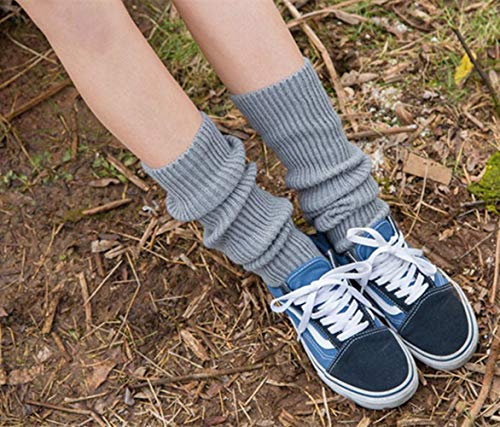 Mujeres Chicas Calcetines Largos de Yoga,Calcetines de Yoga de Punto Largos Calcetines Deportivos de Ganchillo para Yoga Baile Ejercicio Gimnasio Mantener el Calor Negro