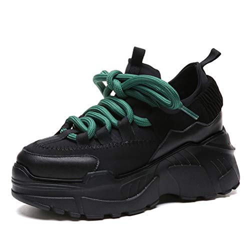 Mujeres Clunky Zapatillas Primavera Otoño Zapatos Atléticos Plataforma Al Aire Libre Casual Deportes Gimnasio Zapatos Cordones hasta Chunky Entrenadores Zapatos Mujeres Clunky Zapatillas Primavera Otoño Zapatos Atléticos Plataforma Al Aire Libre Casual Deportes Gimnasio Zapatos Cordones hasta Chunky Entrenadores Zapatos