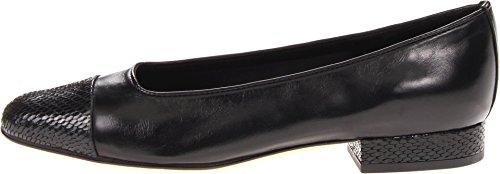 mujeres piel loafers, color Negro, talla 34 B(M) US