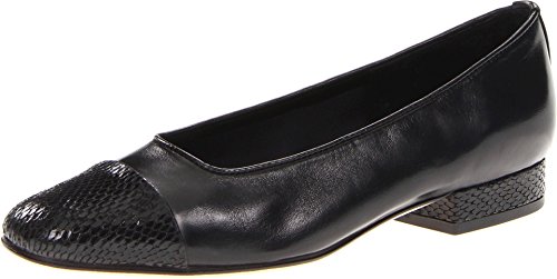 mujeres piel loafers, color Negro, talla 34 B(M) US