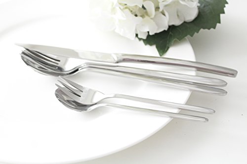 Mulex Pasadena-Cubertería (60 Piezas), Acero Inoxidable 18/0 sin níquel, Plata, 22 x 4 x 2 cm Mulex Pasadena-Cubertería (60 Piezas), Acero Inoxidable 18/0 sin níquel, Plata, 22 x 4 x 2 cm