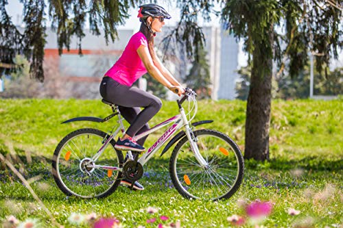 Multibrand, PROBIKE 6th SENSE, 460 mm, 26 pulgadas, Mountain Bike, 18 velocidades, Set de Mudgard, Para mujeres, Blanco-Rosa (Blanco-Rosa (Shimano)) Multibrand, PROBIKE 6th SENSE, 460 mm, 26 pulgadas, Mountain Bike, 18 velocidades, Set de Mudgard, Para mujeres, Blanco-Rosa (Blanco-Rosa (Shimano))