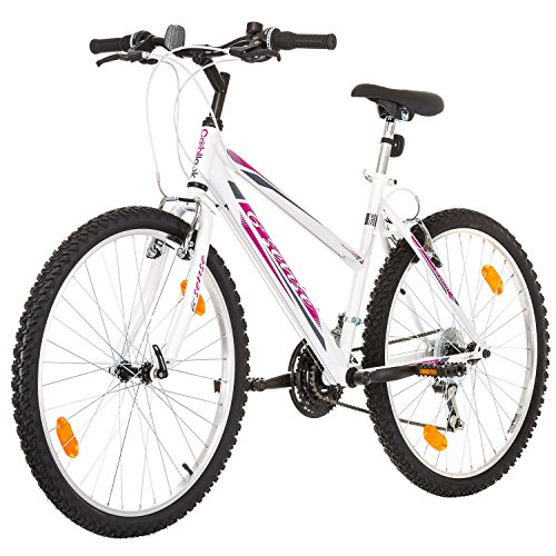 Multibrand, PROBIKE 6th SENSE, 460 mm, 26 pulgadas, Mountain Bike, 18 velocidades, Set de Mudgard, Para mujeres, Blanco-Rosa (Blanco-Rosa (Shimano)) Multibrand, PROBIKE 6th SENSE, 460 mm, 26 pulgadas, Mountain Bike, 18 velocidades, Set de Mudgard, Para mujeres, Blanco-Rosa (Blanco-Rosa (Shimano))