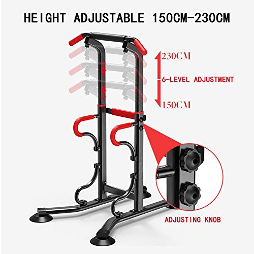 Multifuncional Pull Up Bar,Ajustable Power Tower Torre de Musculación y Fitness Dip Station Silla Romana Estación de Entrenamiento para Casa Dominadas Equipment 150 kg de Carga MáXima