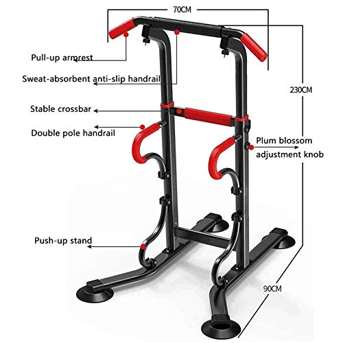 Multifuncional Pull Up Bar,Ajustable Power Tower Torre de Musculación y Fitness Dip Station Silla Romana Estación de Entrenamiento para Casa Dominadas Equipment 150 kg de Carga MáXima