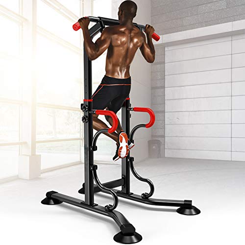 Multifuncional Pull Up Bar,Ajustable Power Tower Torre de Musculación y Fitness Dip Station Silla Romana Estación de Entrenamiento para Casa Dominadas Equipment 150 kg de Carga MáXima