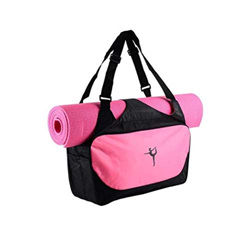Multifuncional Ropa Impermeable Mochila Estera de Yoga Bolsa de Mujer Pilates Bolsa de Fitness Bolsa de Deporte Gimnasio Bolsa (sin Estera) Pink