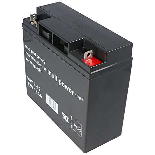 Multipower Bleiakku MP18-12 12V 18AH Blei-Gel Akku Pack Multipower Bleiakku MP18-12 12V 18AH Blei-Gel Akku Pack