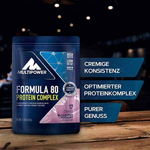 Multipower Formula 80, Sabor Blueberry Yoghurt - 510 gr Multipower Formula 80, Sabor Blueberry Yoghurt - 510 gr