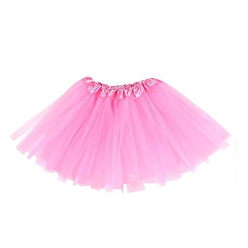 MUNDDY Tutu Elastico Tul 3 Capas 30 CM de Longitud para niña Bebe Distintas Colores Falda Disfraz Ballet (Rosa) MUNDDY Tutu Elastico Tul 3 Capas 30 CM de Longitud para niña Bebe Distintas Colores Falda Disfraz Ballet (Rosa)