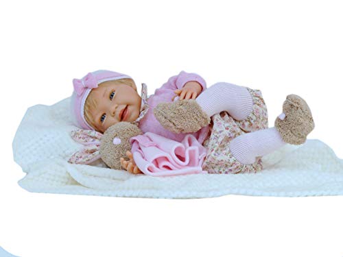Muñeca Tita Reborn con accesorios, preciosa muñeca con un peso aproximado de 1,5kg y con cuerpo articulado. Incluye pañal, chupete con cadena, manta y biberón Muñeca Tita Reborn con accesorios, preciosa muñeca con un peso aproximado de 1,5kg y con cuerpo articulado. Incluye pañal, chupete con cadena, manta y biberón