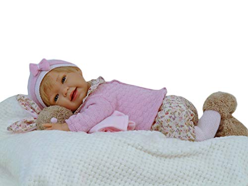 Muñeca Tita Reborn con accesorios, preciosa muñeca con un peso aproximado de 1,5kg y con cuerpo articulado. Incluye pañal, chupete con cadena, manta y biberón Muñeca Tita Reborn con accesorios, preciosa muñeca con un peso aproximado de 1,5kg y con cuerpo articulado. Incluye pañal, chupete con cadena, manta y biberón