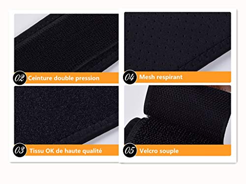 Muñequera para Tenis, Soporte Pulgar Correa sujeción Ajustable Correa compresión muñeca Transpirable Soporte Mano para Baloncesto musculación Fitness bÔdminton Squash Gimnasio Muñequera para Tenis, Soporte Pulgar Correa sujeción Ajustable Correa compresión muñeca Transpirable Soporte Mano para Baloncesto musculación Fitness bÔdminton Squash Gimnasio