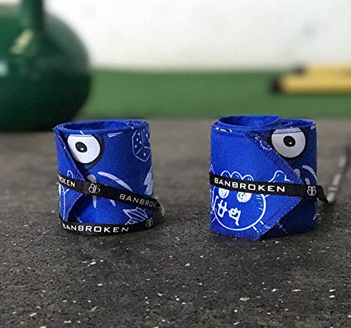 Muñequeras BLUE DRAW BANBROKEN (1 PAR) Estabilidad en muñecas para Fitness, Gimnasio, Crossfit, Calistenia, Halterofilia, Pesas - Hombre, Mujer -Talla Única (2unds) Muñequeras BLUE DRAW BANBROKEN (1 PAR) Estabilidad en muñecas para Fitness, Gimnasio, Crossfit, Calistenia, Halterofilia, Pesas - Hombre, Mujer -Talla Única (2unds)