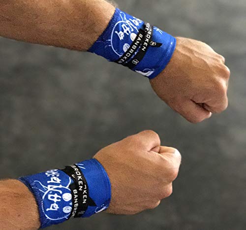 Muñequeras BLUE DRAW BANBROKEN (1 PAR) Estabilidad en muñecas para Fitness, Gimnasio, Crossfit, Calistenia, Halterofilia, Pesas - Hombre, Mujer -Talla Única (2unds) Muñequeras BLUE DRAW BANBROKEN (1 PAR) Estabilidad en muñecas para Fitness, Gimnasio, Crossfit, Calistenia, Halterofilia, Pesas - Hombre, Mujer -Talla Única (2unds)