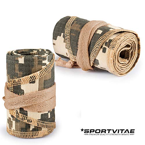 Muñequeras Deportivas Ajustables Tela Ripstop (Anti Rasgaduras) Strength Wrist Wraps Crossfit Powerlifting Bodybuilding Gimnasia Olímpica Hombre Mujer